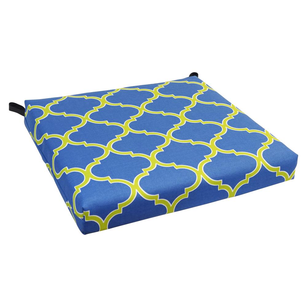 20-inch by 19-inch Patterned Outdoor Chair Cushion 93454-1CH-OD-150. The main picture.
