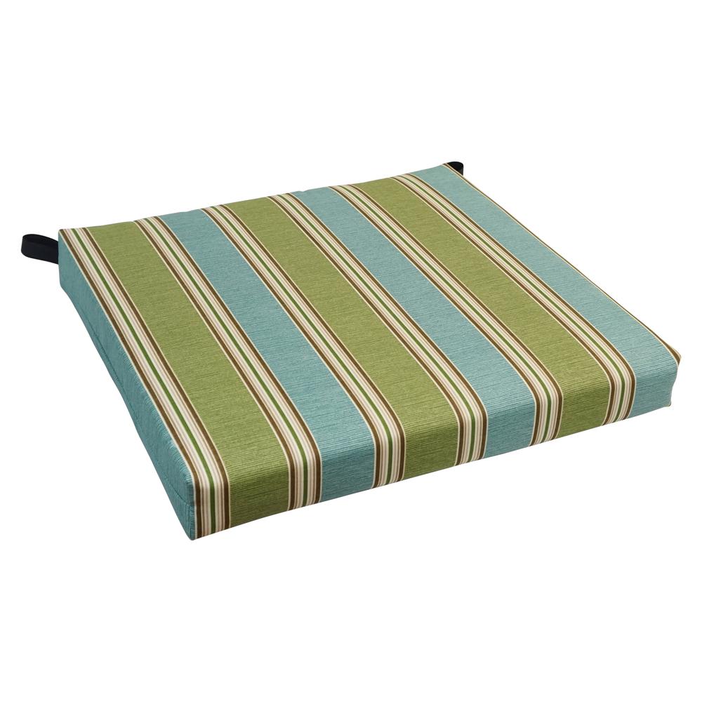 20-inch by 19-inch Patterned Outdoor Chair Cushion 93454-1CH-OD-165. Picture 1