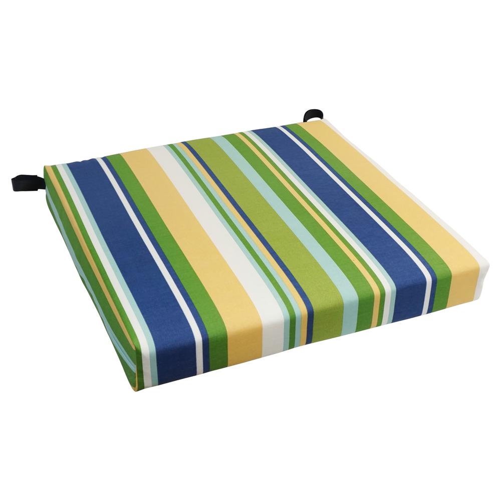 20-inch by 19-inch Patterned Outdoor Chair Cushion 93454-1CH-OD-172. Picture 1