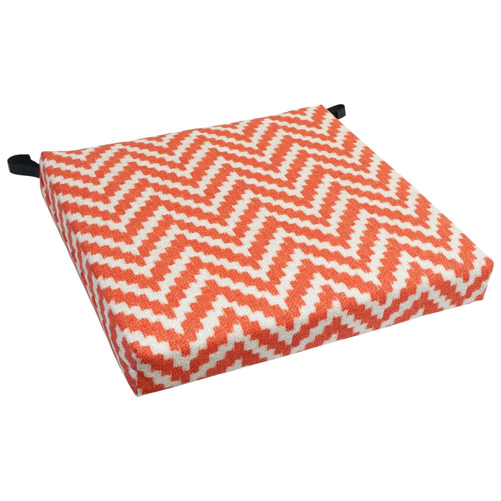 20-inch by 19-inch Patterned Outdoor Chair Cushion 93454-1CH-OD-199. Picture 1