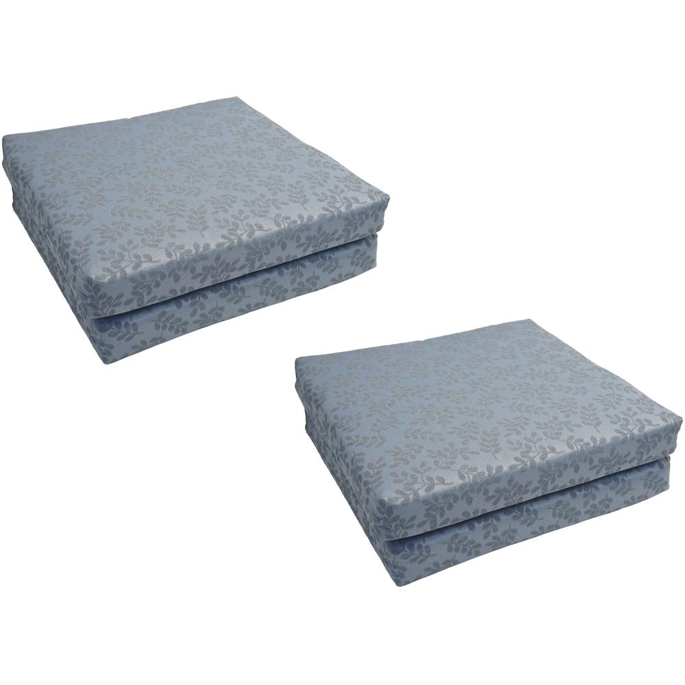 20-inch by 19-inch Patterned Outdoor Chair Cushions (Set of 2)  93454-2CH-OD-037. Picture 1