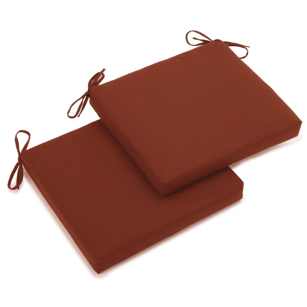 20-inch by 19-inch Solid Twill Chair Cushions (Set of 2) 93454-2CH-TW-RR. Picture 1