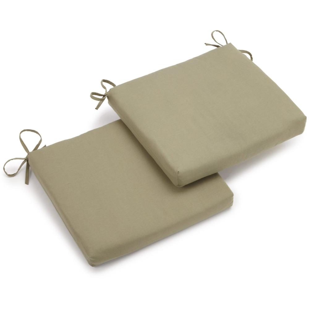 20-inch by 19-inch Twill Chair Cushion (Set of Two). The main picture.