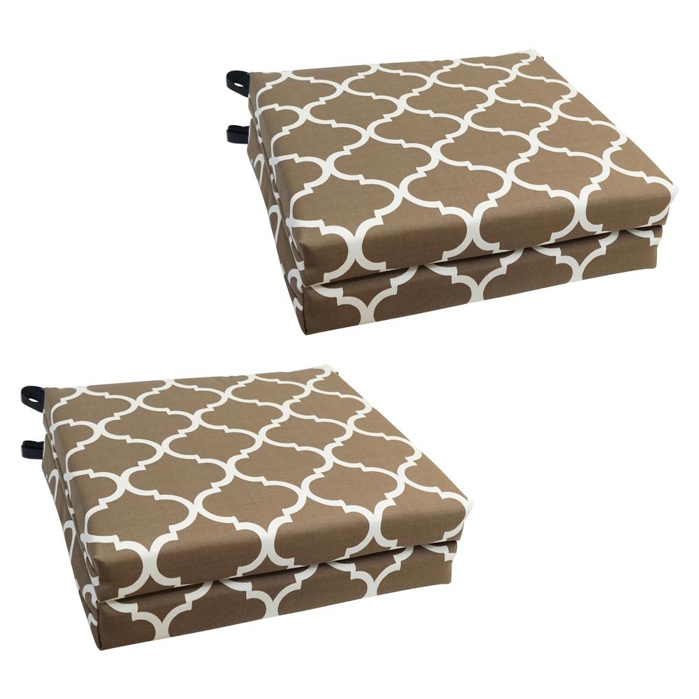 20-inch by 19-inch Patterned Outdoor Chair Cushions (Set of 4)  93454-4CH-OD-160. Picture 1