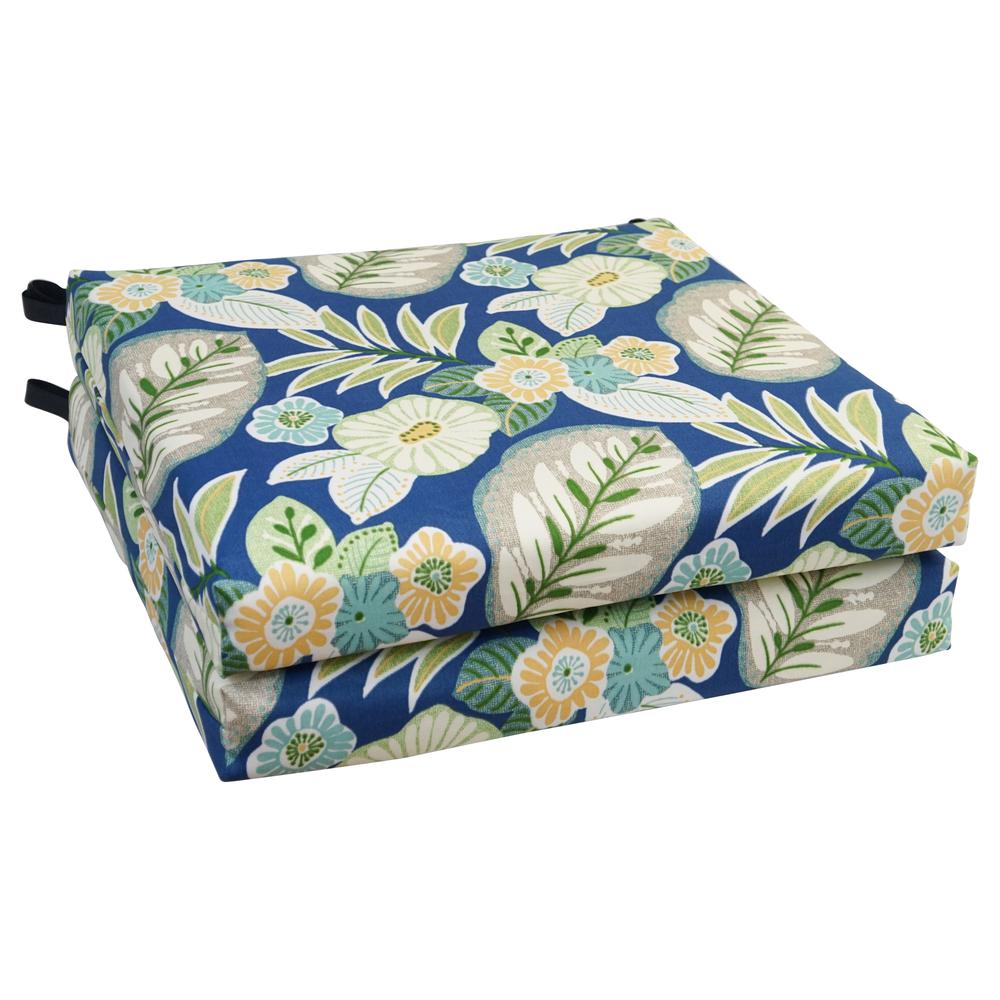 20-inch by 19-inch Patterned Outdoor Chair Cushions (Set of 4)  93454-4CH-OD-167. The main picture.