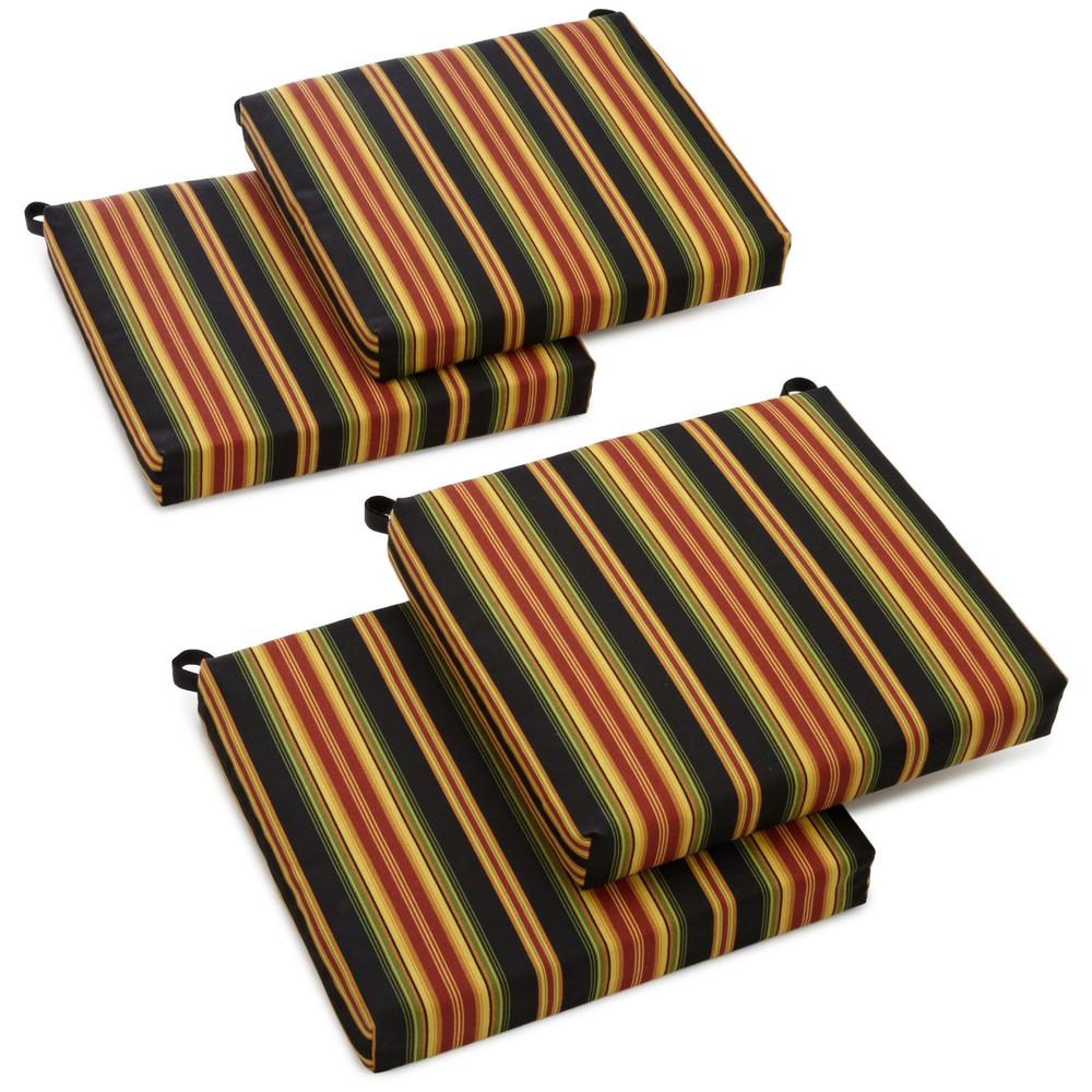 20-inch by 19-inch Spun Polyester Chair Cushion (Set of Four). The main picture.