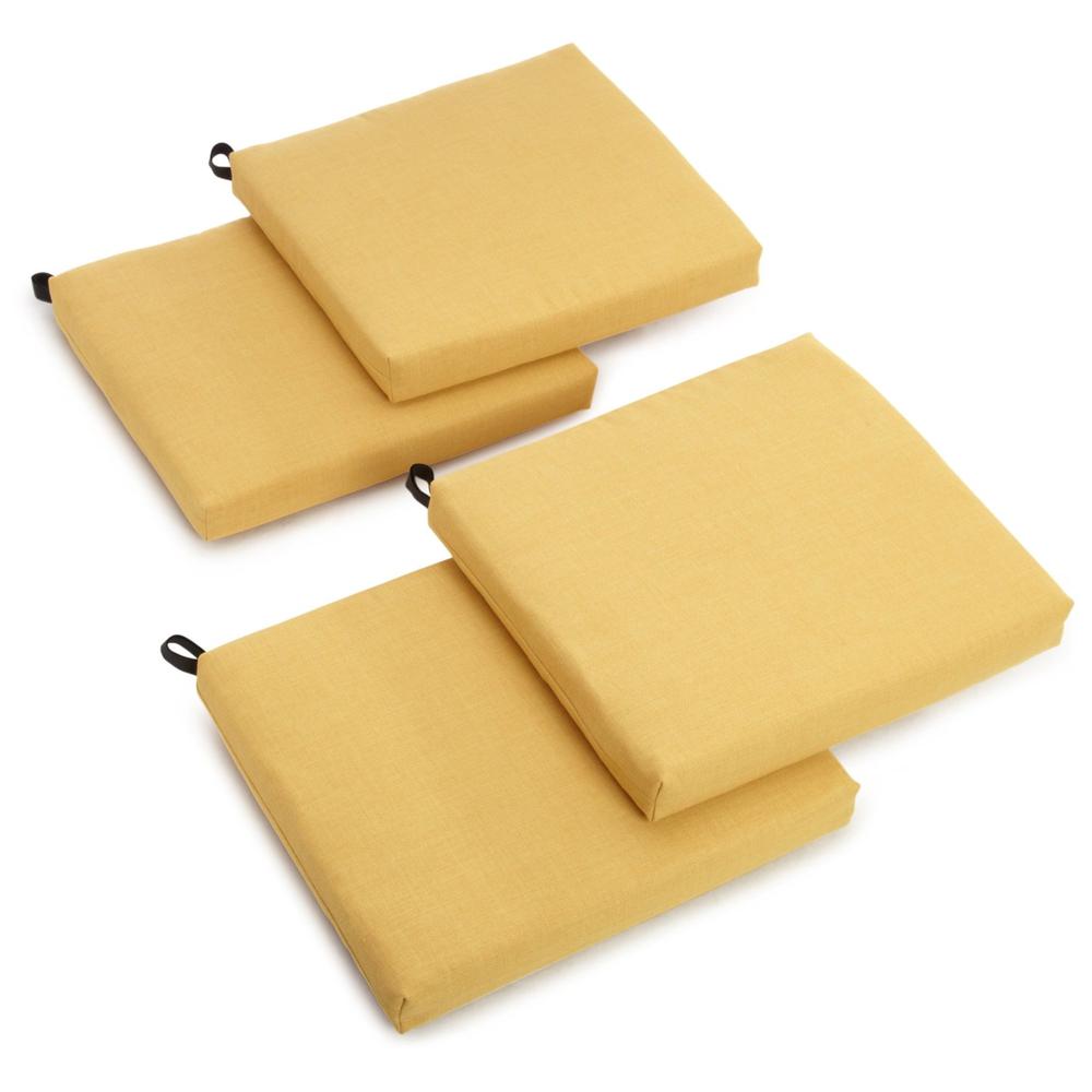 20-inch by 19-inch Spun Polyester Chair Cushion (Set of Four). Picture 1