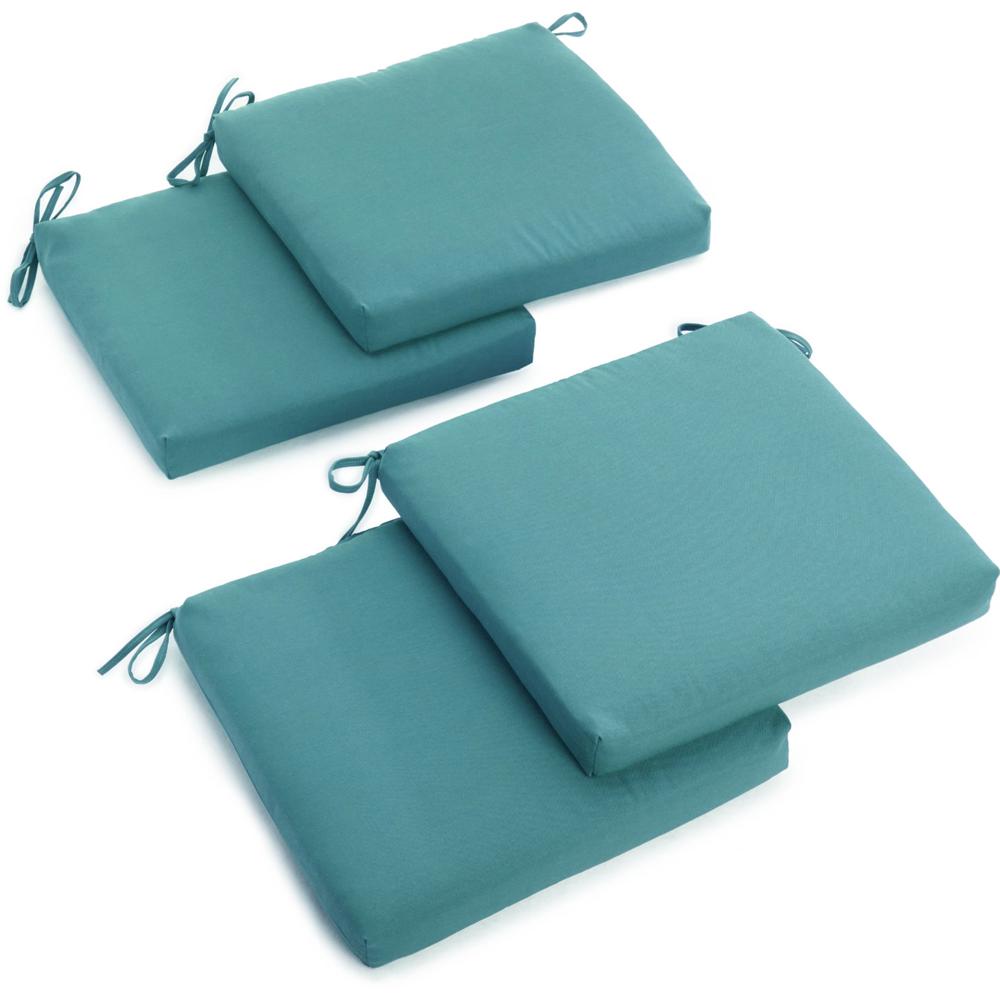 20-inch by 19-inch Solid Twill Chair Cushions (Set of 4)  93454-4CH-TW-AB. Picture 1