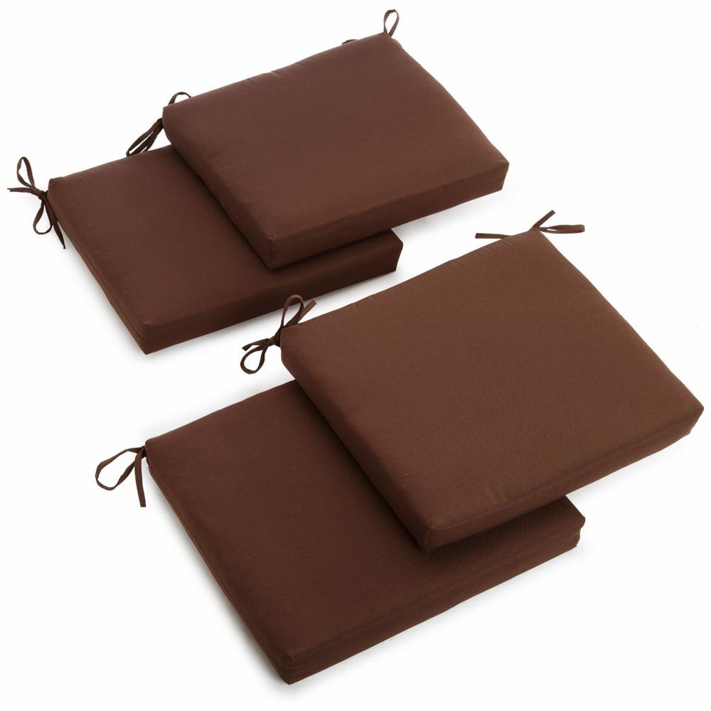 20-inch by 19-inch Twill Chair Cushion (Set of Four). Picture 1