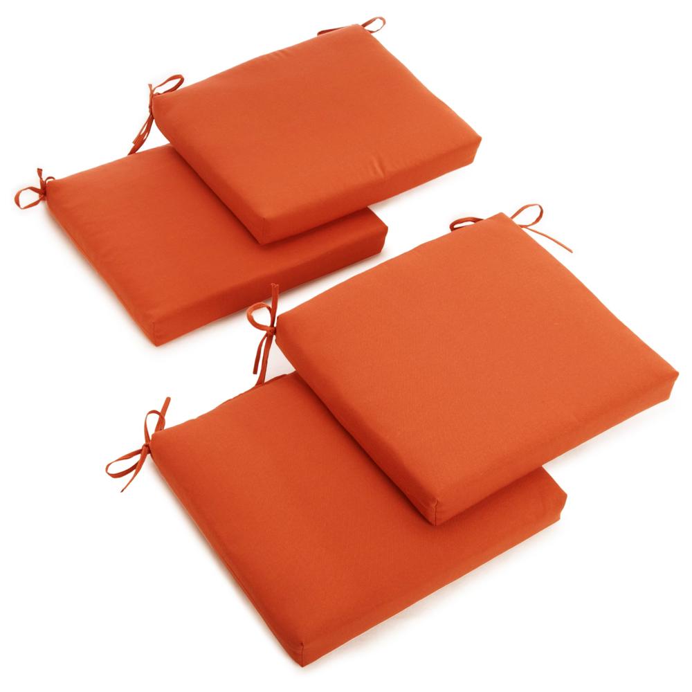 20-inch by 19-inch Solid Twill Chair Cushions (Set of 4)  93454-4CH-TW-TD. Picture 1