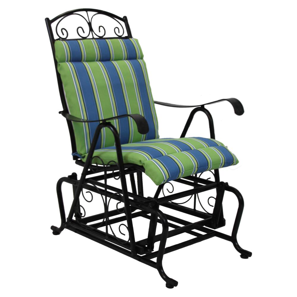 Outdoor Single Glider Chair Cushion ( 1 Piece Seat and Back). Picture 1