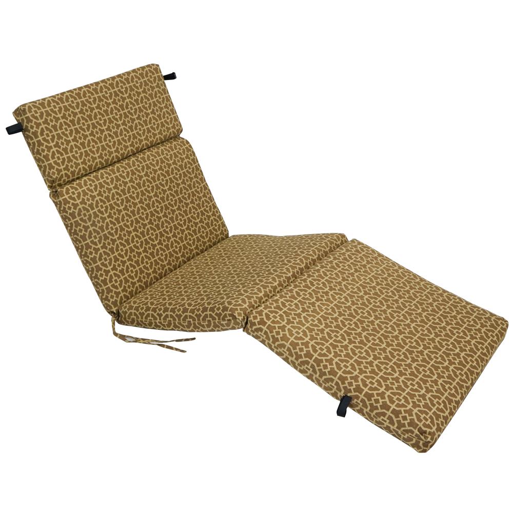 72-inch by 24-inch Polyester Outdoor Chaise Lounge Cushion 93475-OD-076. Picture 1
