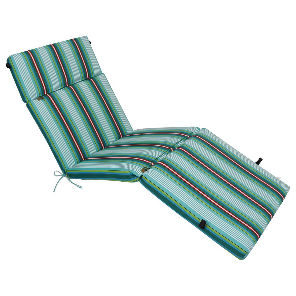 72-inch by 24-inch Polyester Outdoor Chaise Lounge Cushion 93475-OD-195. Picture 1