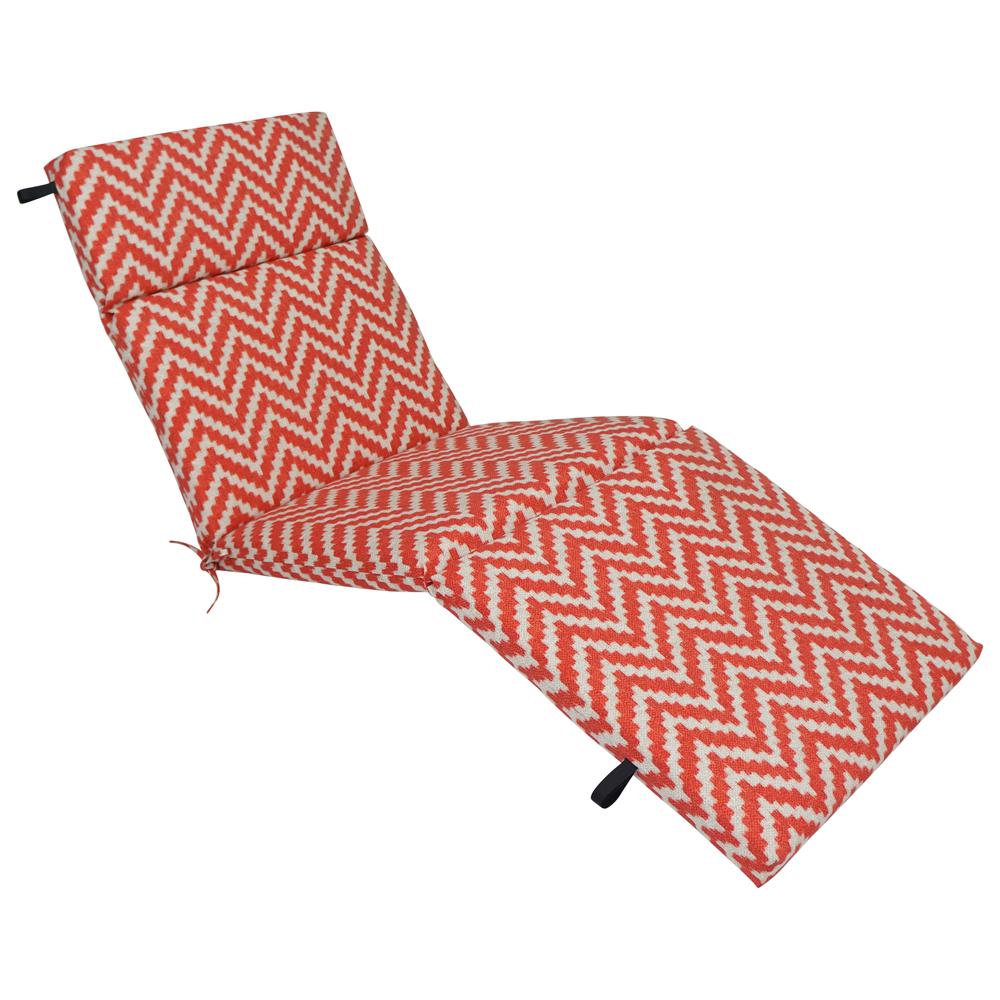 72-inch by 24-inch Polyester Outdoor Chaise Lounge Cushion 93475-OD-199. Picture 1