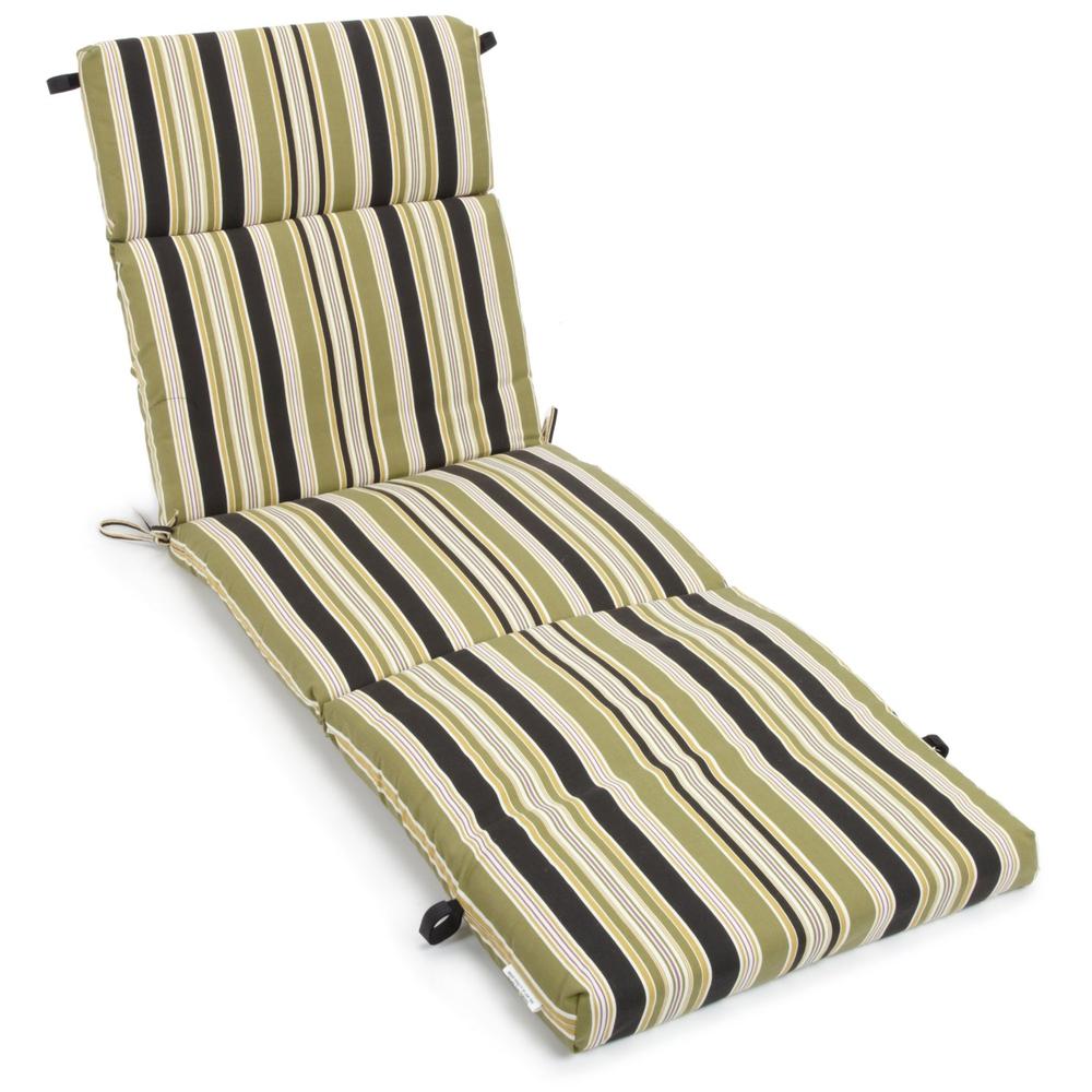 72-inch by 24-inch Patterned Polyester Outdoor Chaise Lounge Cushion 93475-REO-13. Picture 1