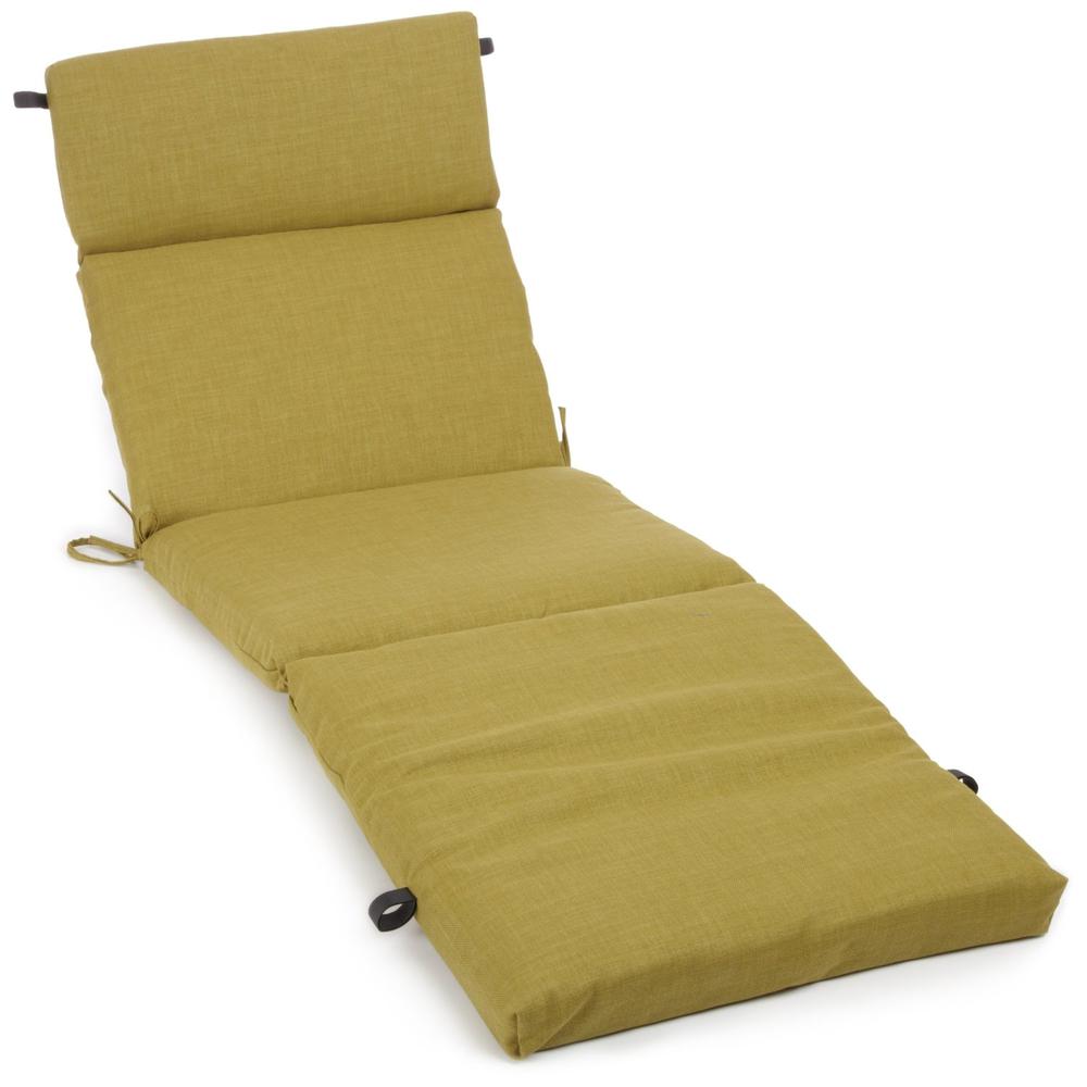 72-inch by 24-inch Solid Polyester Outdoor Chaise Lounge Cushion  93475-REO-SOL-02. Picture 1