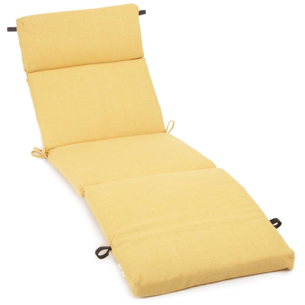 72-inch by 24-inch Solid Polyester Outdoor Chaise Lounge Cushion  93475-REO-SOL-03. Picture 1
