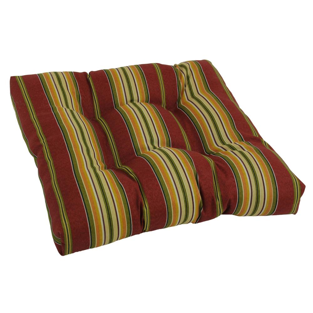 19-inch Squared Spun Polyester Tufted Dining Chair Cushion. Picture 1