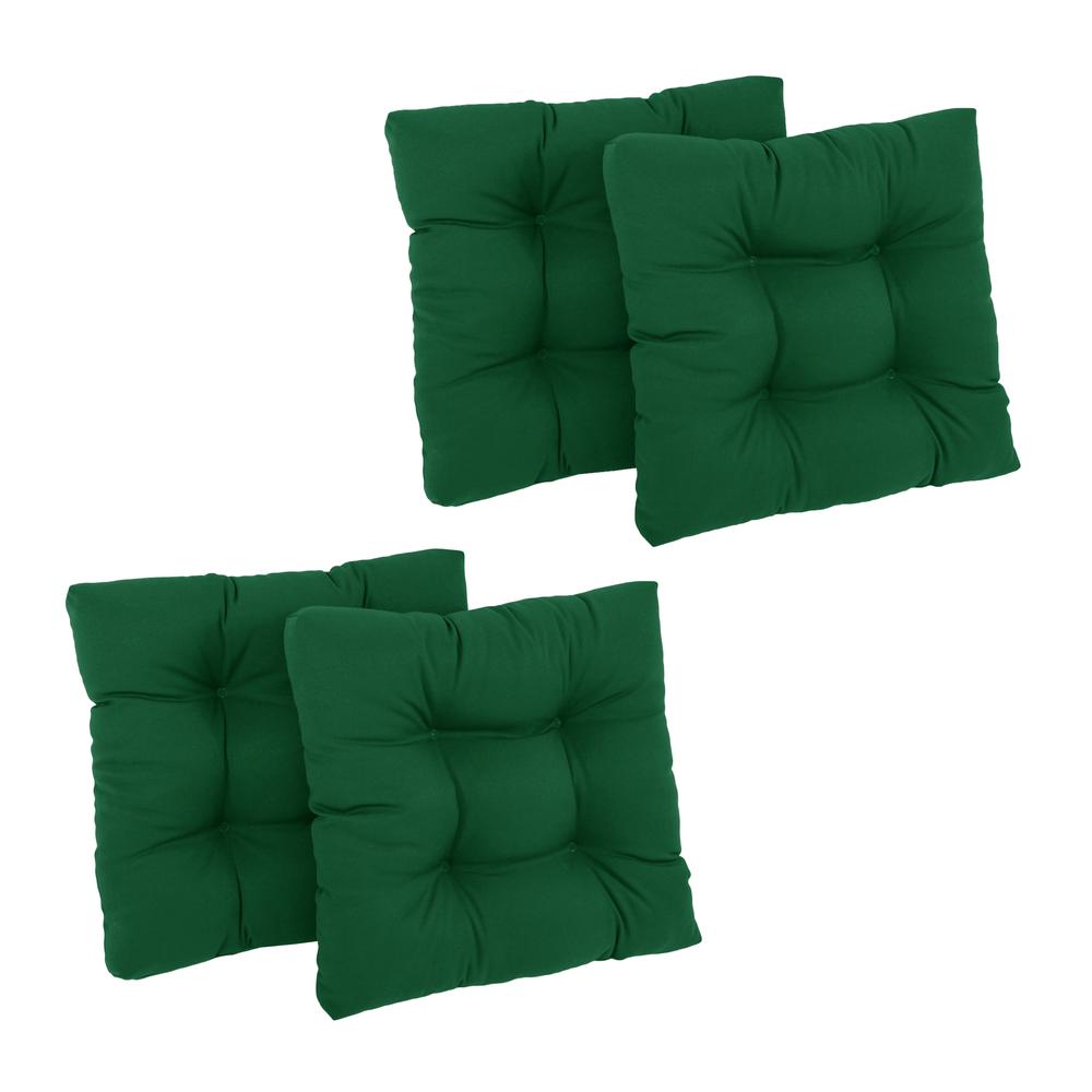 19-inch Squared Twill Tufted Dining Chair Cushions (Set of 4)  94005-4CH-TW-FG. Picture 1
