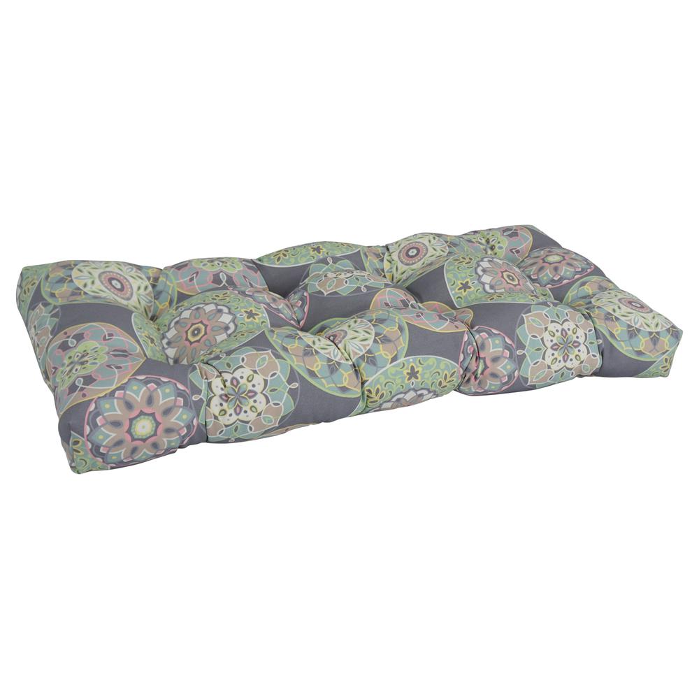 42-inch by 19-inch Polyester Outdoor Tufted Loveseat Cushion 94006-LS-OD-106. Picture 1