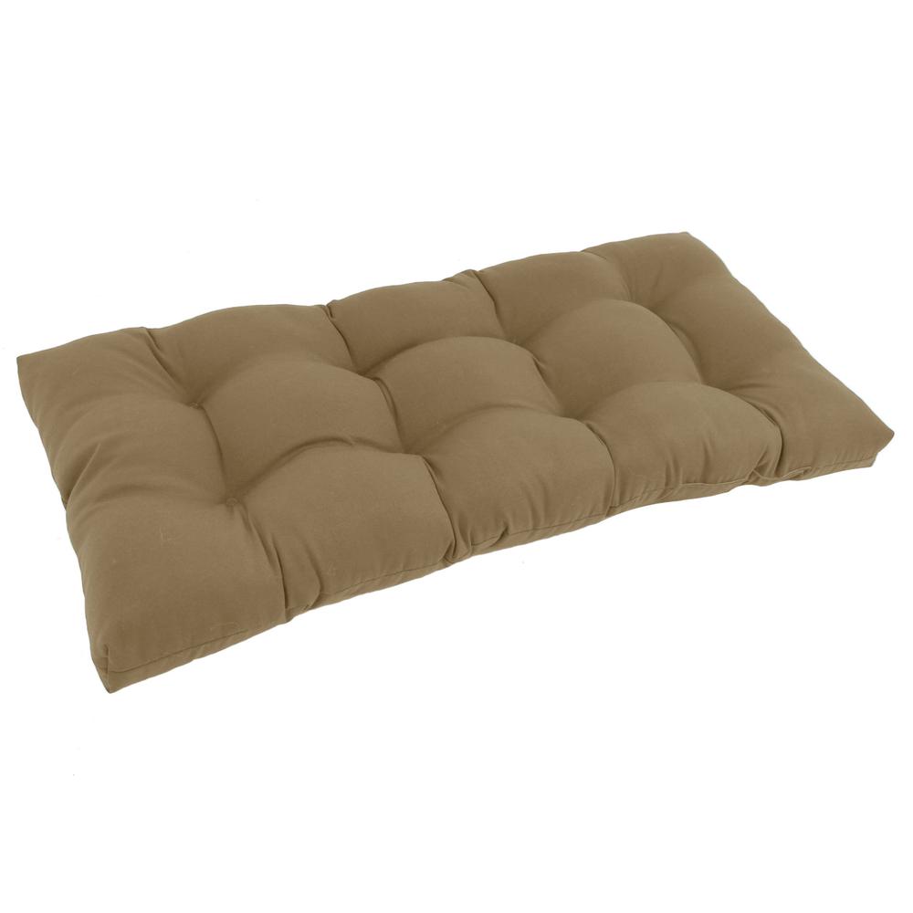 42-inch by 19-inch Squared Twill Tufted Loveseat Cushion 94006-LS-TW-TF. Picture 1