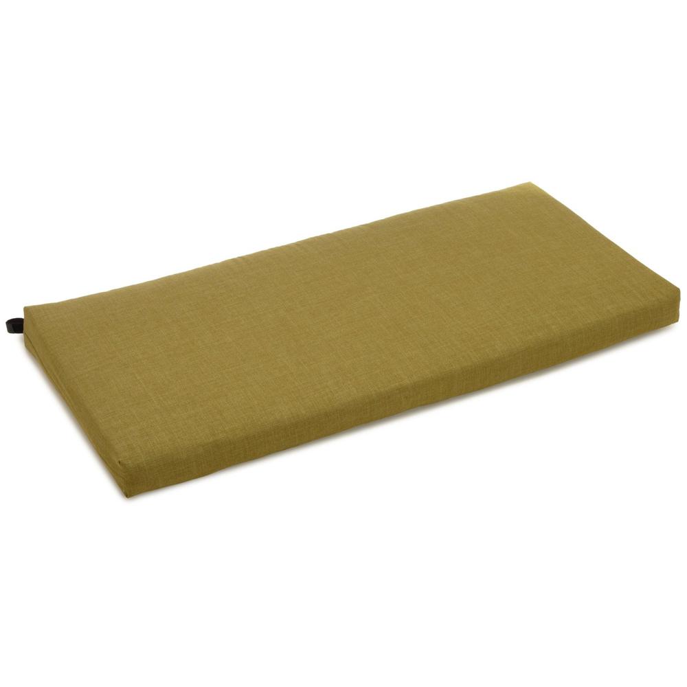 40-inch by 19-inch Outdoor Spun Polyester Loveseat Cushion. Picture 1