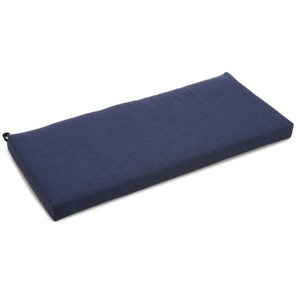 40-inch by 19-inch Outdoor Spun Polyester Loveseat Cushion. Picture 1