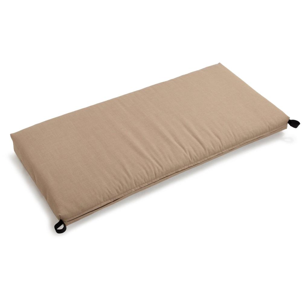 40-inch by 19-inch Outdoor Spun Polyester Loveseat Cushion. Picture 2