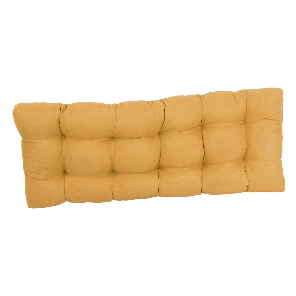 46-inch by 19-inch Tufted Solid Microsuede Bench Cushion. Picture 3