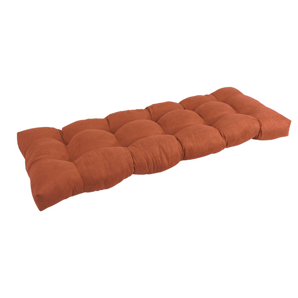 46-inch by 19-inch Tufted Solid Microsuede Bench Cushion. Picture 1
