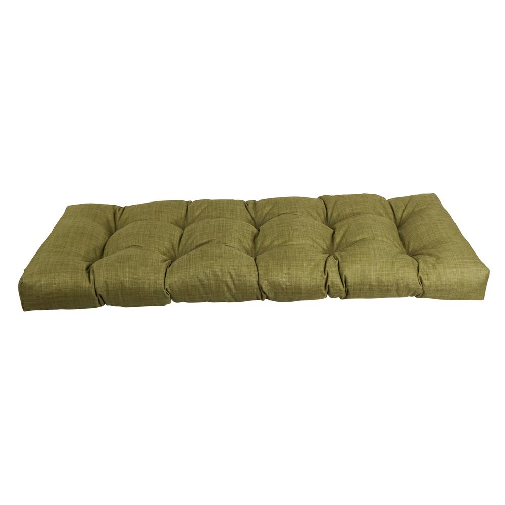 46-inch by 19-inch Tufted Solid Outdoor Spun Polyester Loveseat Cushion. Picture 2