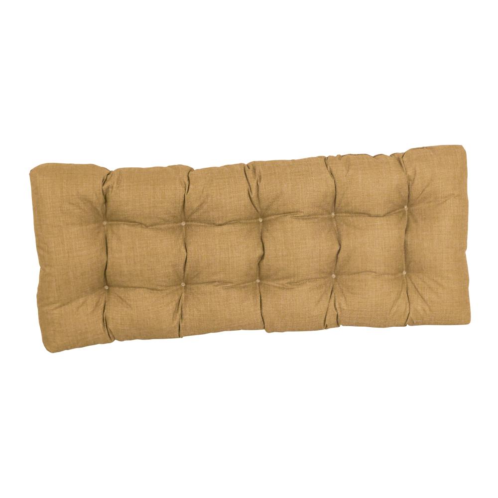 46-inch by 19-inch Tufted Solid Outdoor Spun Polyester Loveseat Cushion. Picture 3