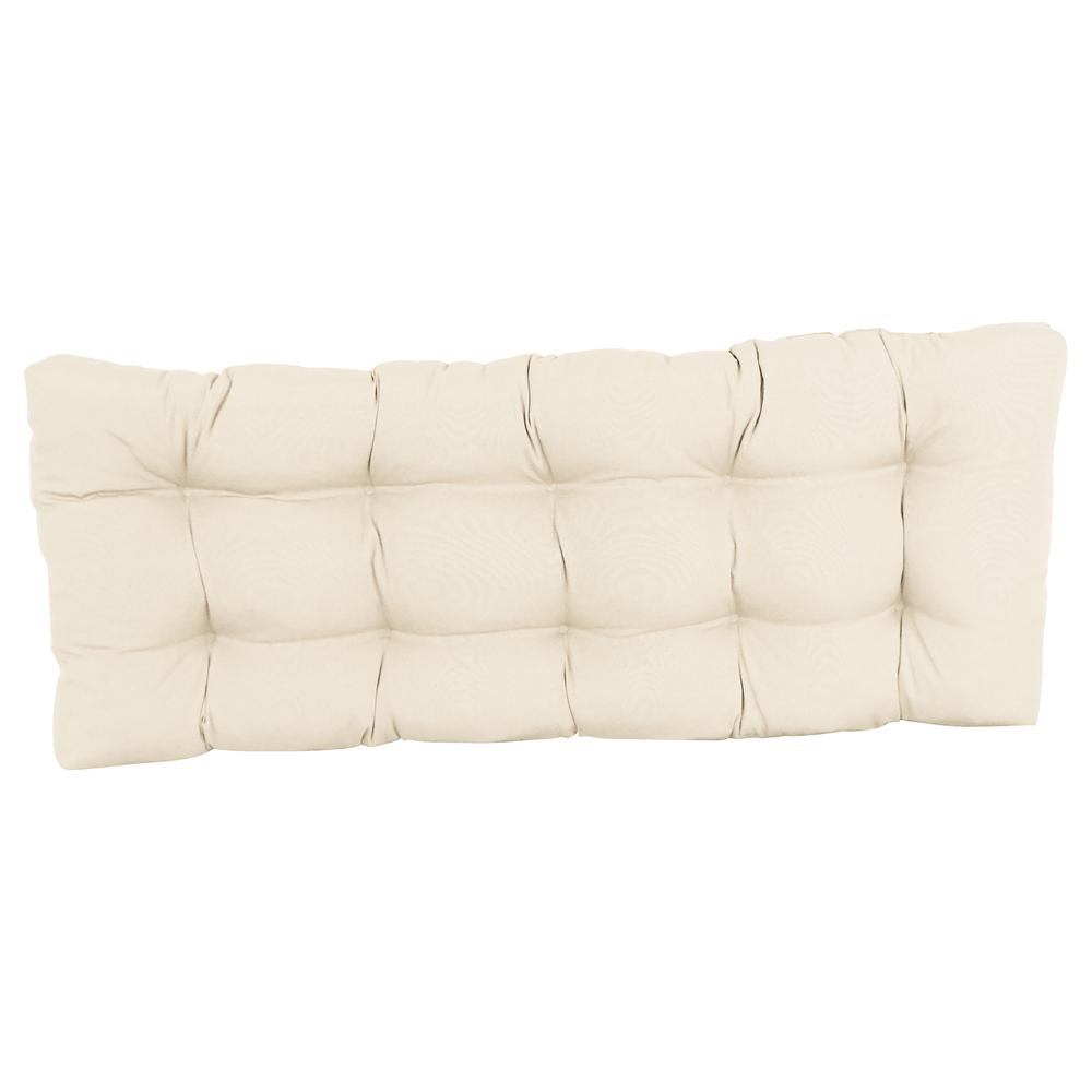 46-inch by 19-inch Tufted Solid Twill Bench Cushion. Picture 2