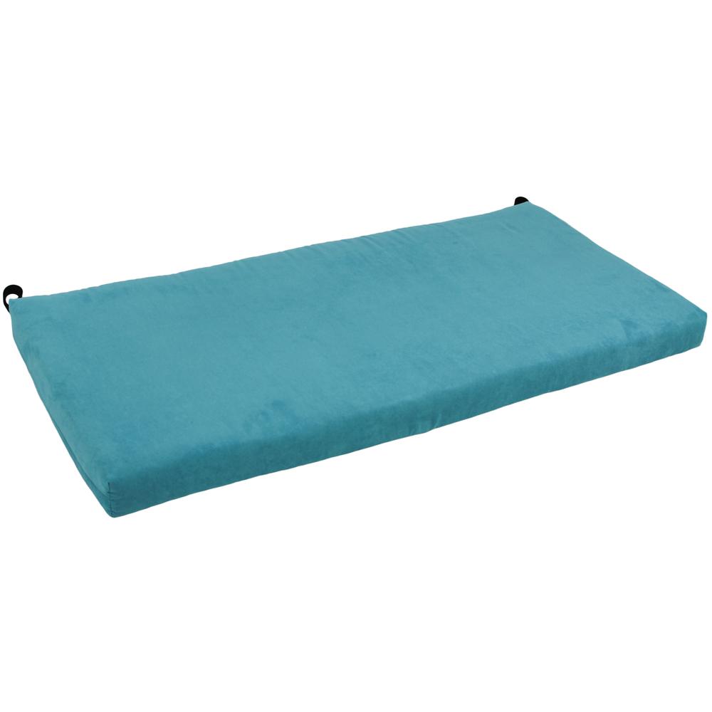 48-inch by 19-inch Solid Microsuede Bench Cushion 948X19-MS-AB. Picture 1