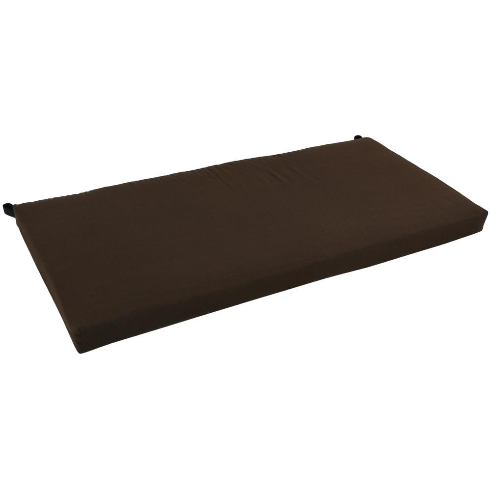 48-inch by 19-inch Solid Twill Bench Cushion 948X19-TW-CH. Picture 1
