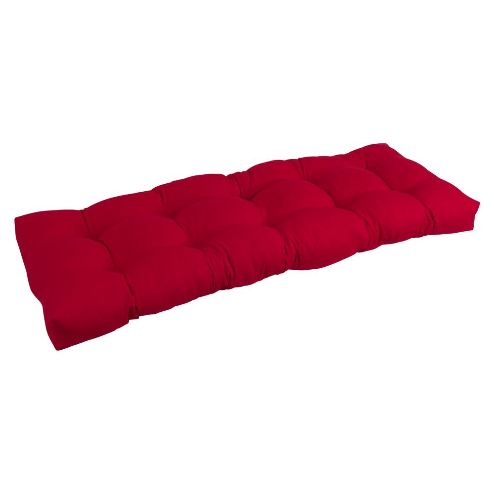 51-inch by 19-inch Tufted Solid Twill Bench Cushion. Picture 1