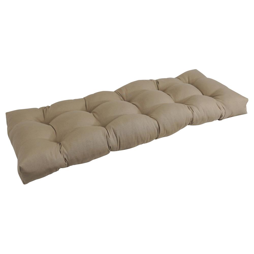 51-inch by 19-inch Tufted Solid Twill Bench Cushion. Picture 1