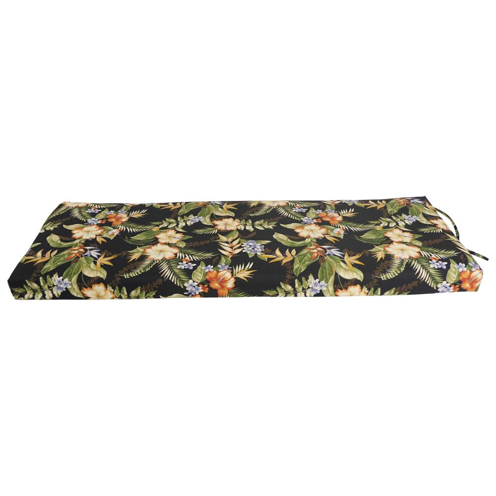54-inch by 19-inch Patterned Outdoor Spun Polyester Bench Cushion 954X19-REO-12. Picture 2