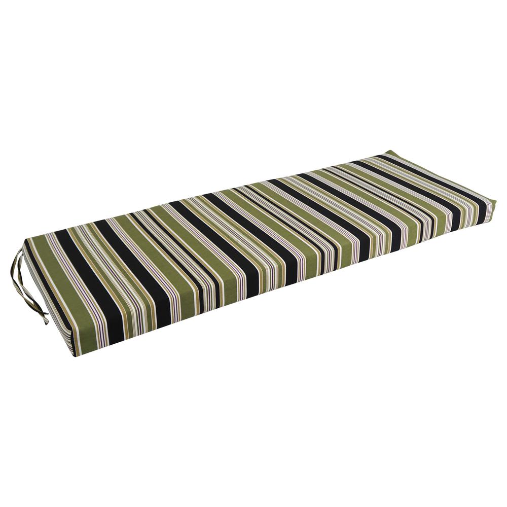 54-inch by 19-inch Patterned Outdoor Spun Polyester Bench Cushion 954X19-REO-13. Picture 1