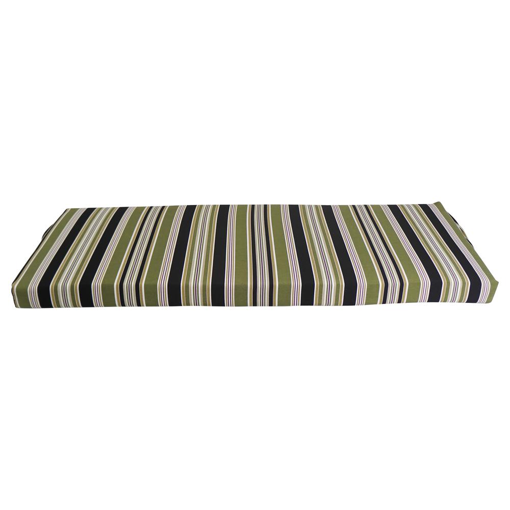 54-inch by 19-inch Patterned Outdoor Spun Polyester Bench Cushion 954X19-REO-13. Picture 2