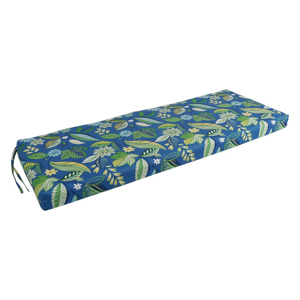 54-inch by 19-inch Patterned Outdoor Spun Polyester Bench Cushion 954X19-REO-28. Picture 1