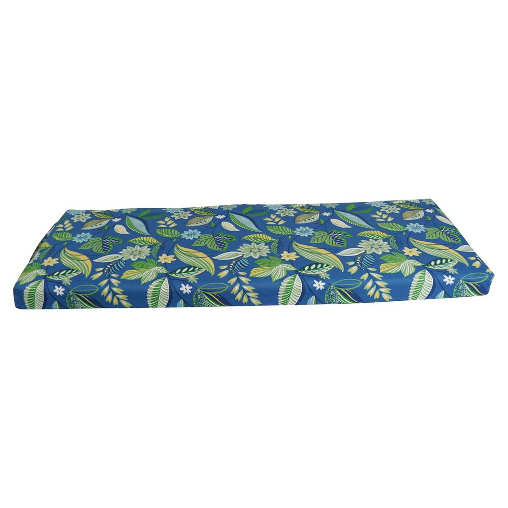 54-inch by 19-inch Patterned Outdoor Spun Polyester Bench Cushion 954X19-REO-28. Picture 2