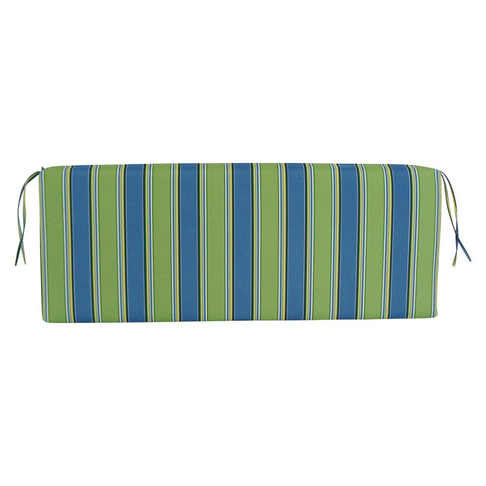 54-inch by 19-inch Patterned Outdoor Spun Polyester Bench Cushion 954X19-REO-29. Picture 3