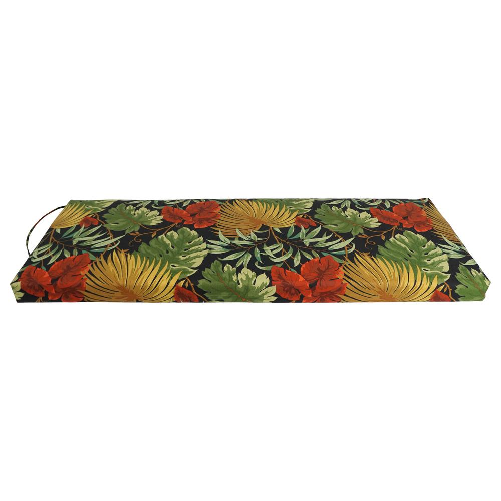 54-inch by 19-inch Patterned Outdoor Spun Polyester Bench Cushion 954X19-REO-30. Picture 2