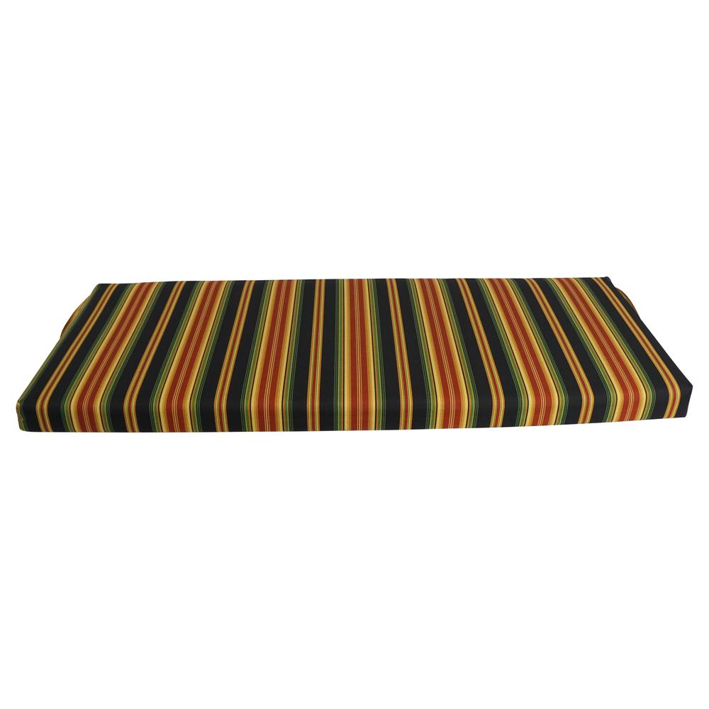 54-inch by 19-inch Patterned Outdoor Spun Polyester Bench Cushion 954X19-REO-31. Picture 2