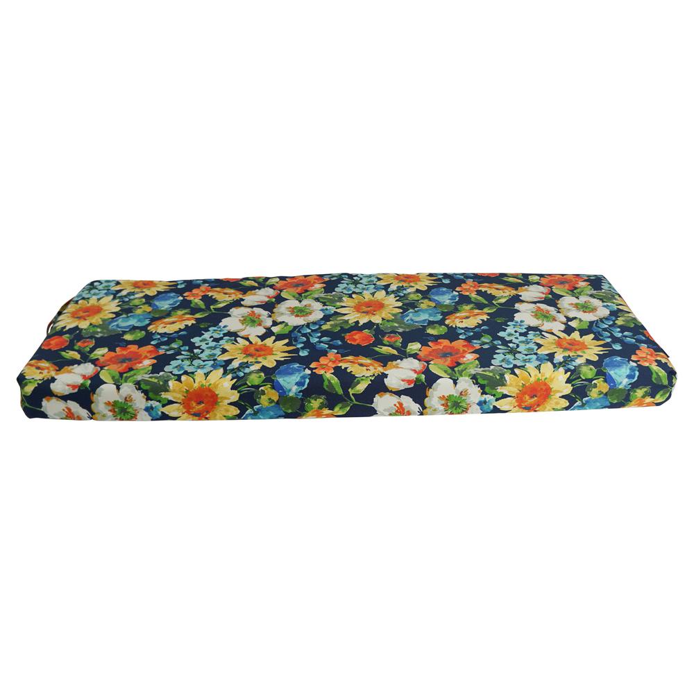 54-inch by 19-inch Patterned Outdoor Spun Polyester Bench Cushion 954X19-REO-59. Picture 2