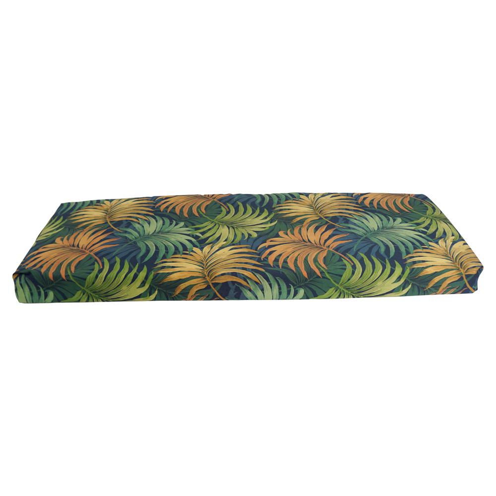 54-inch by 19-inch Patterned Outdoor Spun Polyester Bench Cushion 954X19-REO-61. Picture 2