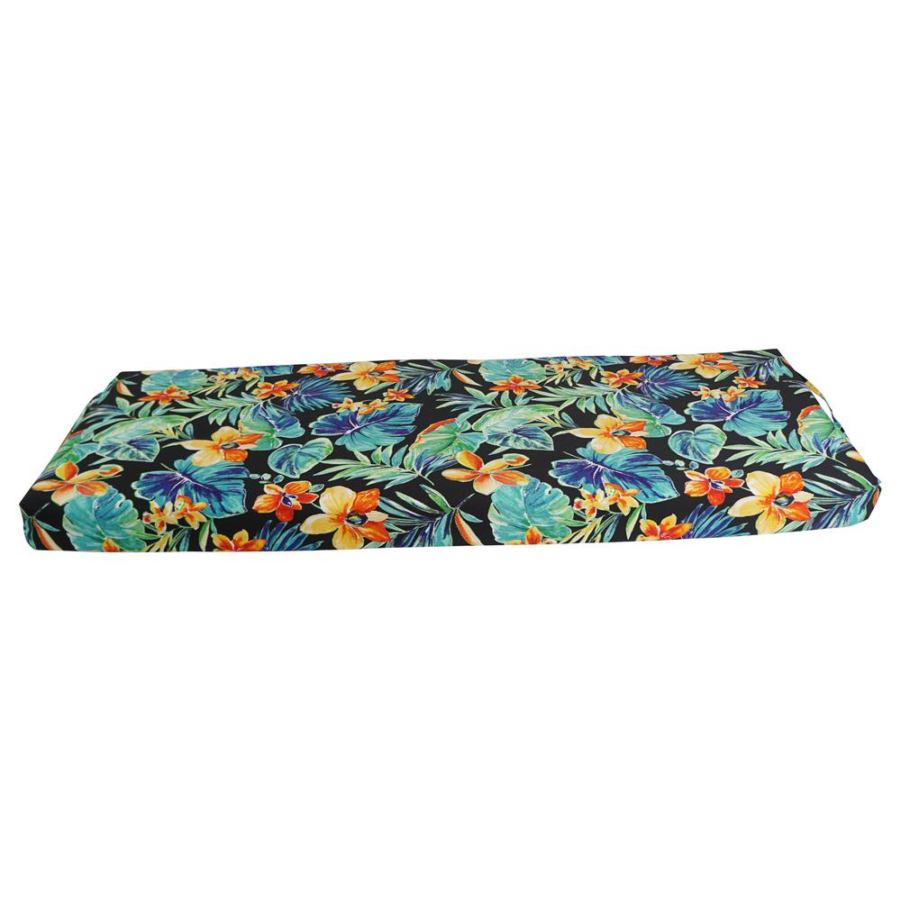 54-inch by 19-inch Patterned Outdoor Spun Polyester Bench Cushion 954X19-REO-62. Picture 2