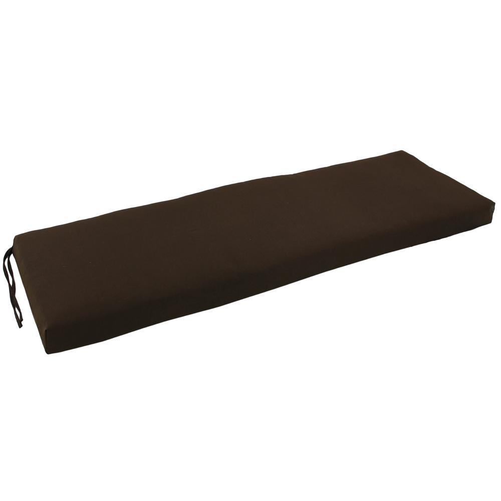 54-inch by 19-inch Solid Twill Bench Cushion 954X19-TW-CH. Picture 1