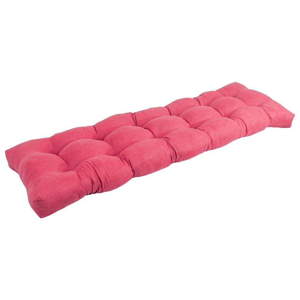 55-inch by 19-inch Tufted Solid Microsuede Bench Cushion. The main picture.